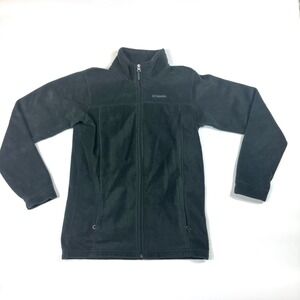 Columbia Steens Mountain II Fleece Jacket Boys XL Black Long Sleeve Full Zip